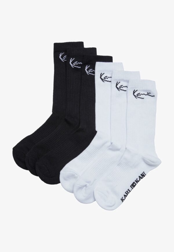 KARL KANI Pack 6 Calcetines " Signature Socks 6 Pack black/white " color blanco-negro