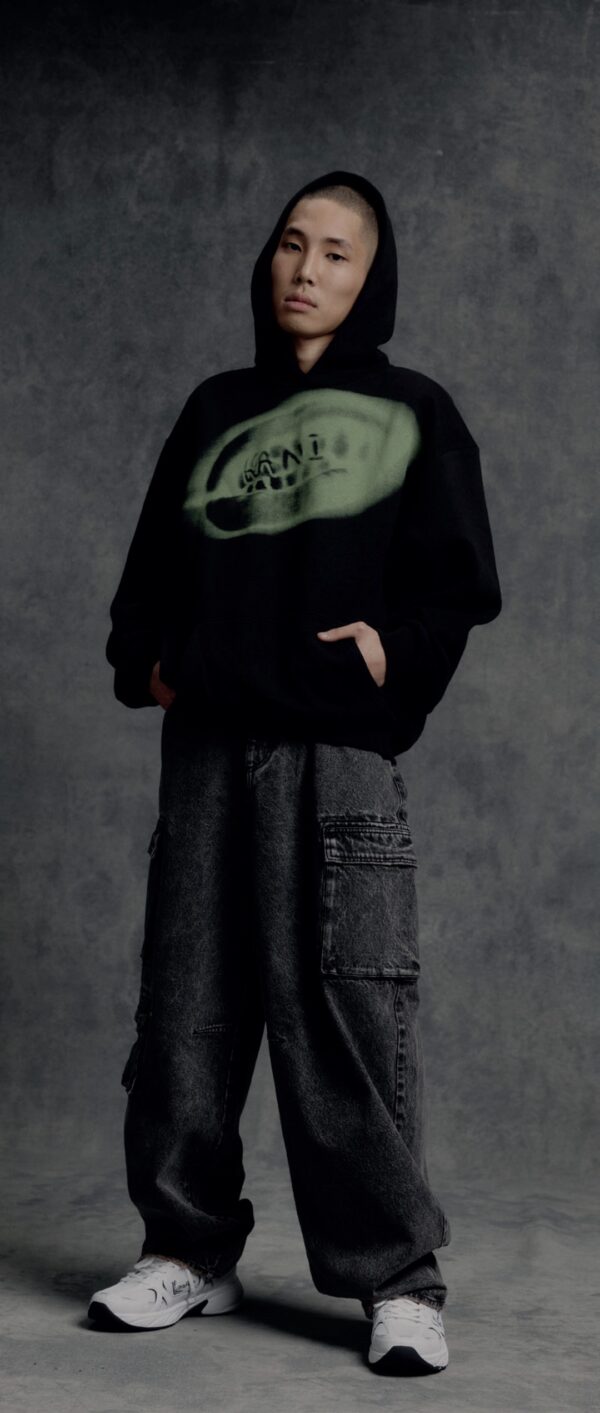 KARL KANI Sudadera " Retro Kani Grillz Os Hoodie black/green " color negro