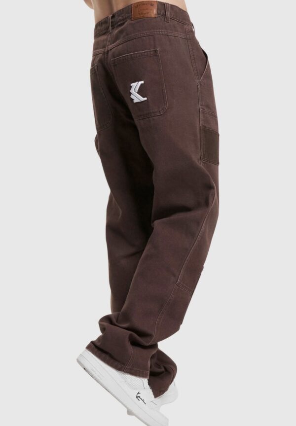 KARL KANI Pantalon " KK OG Washed Patchwork Carpenter Pants brown/taupe"
