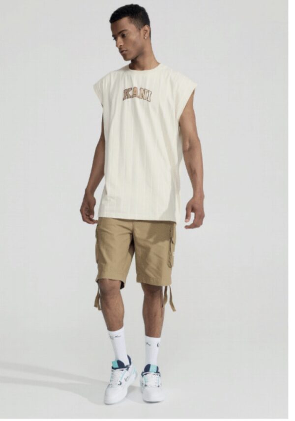 KARL KANI Bermuda " Retro Washed Cargo Shorts sand " color beige