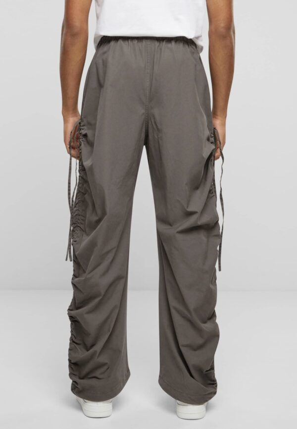 KARL KANI Pantalon " KK Small Signature Gathering Parachute Pants anthracite " color gris