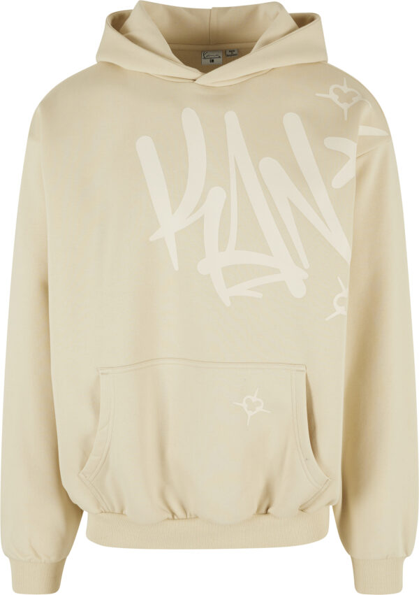 KARL KANI Sudadera "Woven SignaTurkeye Kani Tag Os Hoodie light sand"color beige