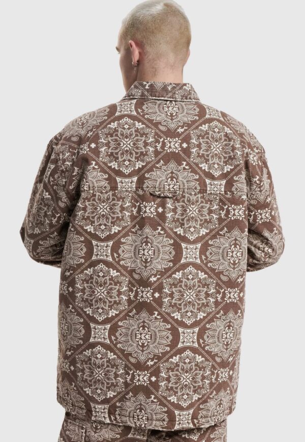 KARL KANI Sobrecamisa " KK Chest Signature Washed Ribstop Shirt Jacket brown "