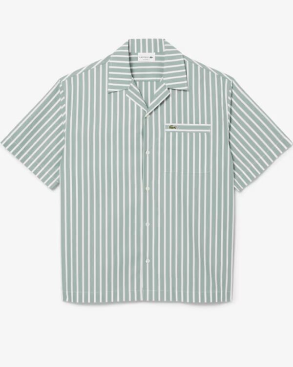 LACOSTECamisa rayas verde