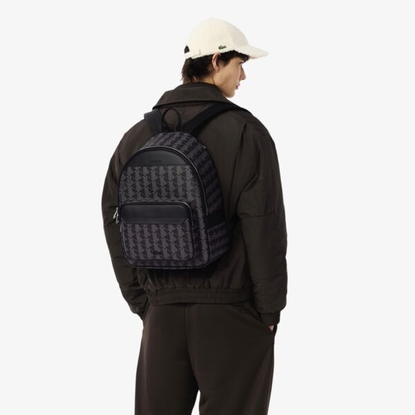 LACOSTEMochila Geometric negro