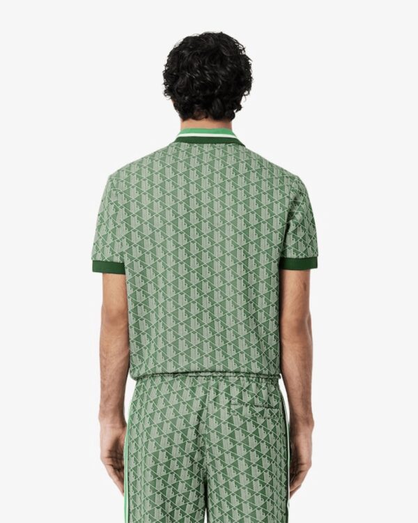 LACOSTEPolo estampado verde