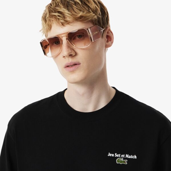 LACOSTECamiseta color negro