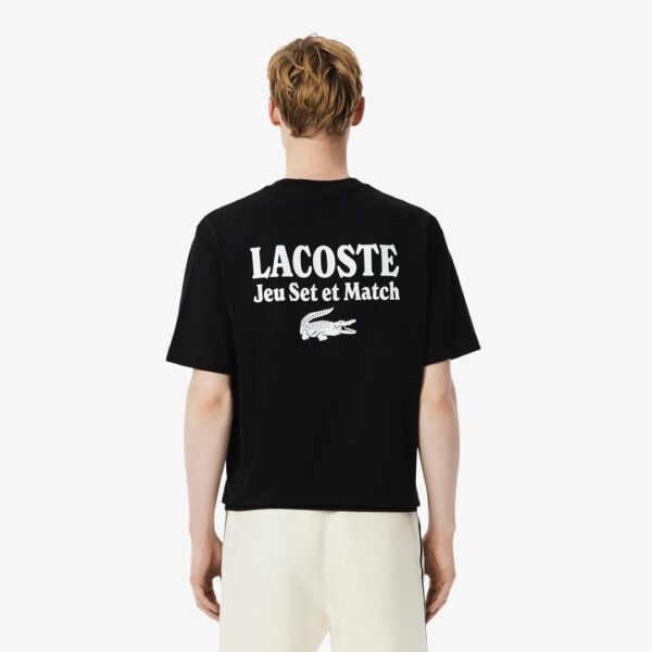 LACOSTECamiseta color negro