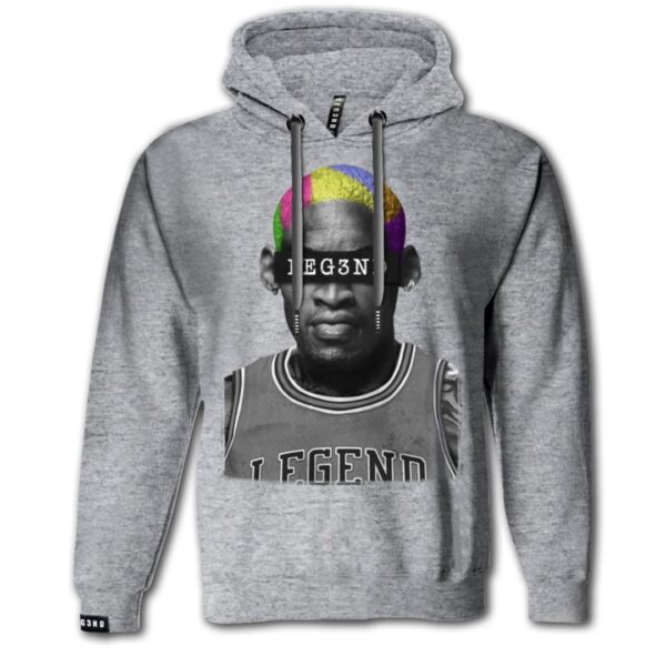 Sudadera Leg3nd THE WORM color gris de la colección "Rostros de Leyenda"