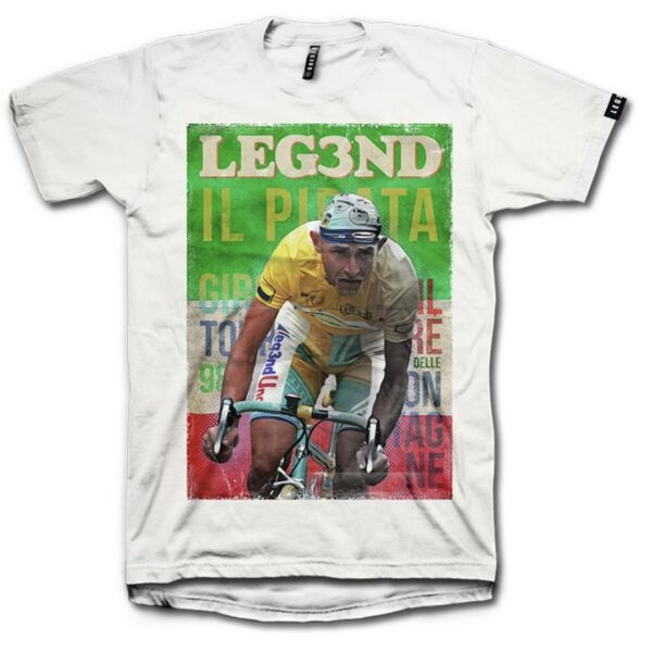 Camiseta LEG3END " IL PIRATA " color blanco de la colección " Epic Sport "