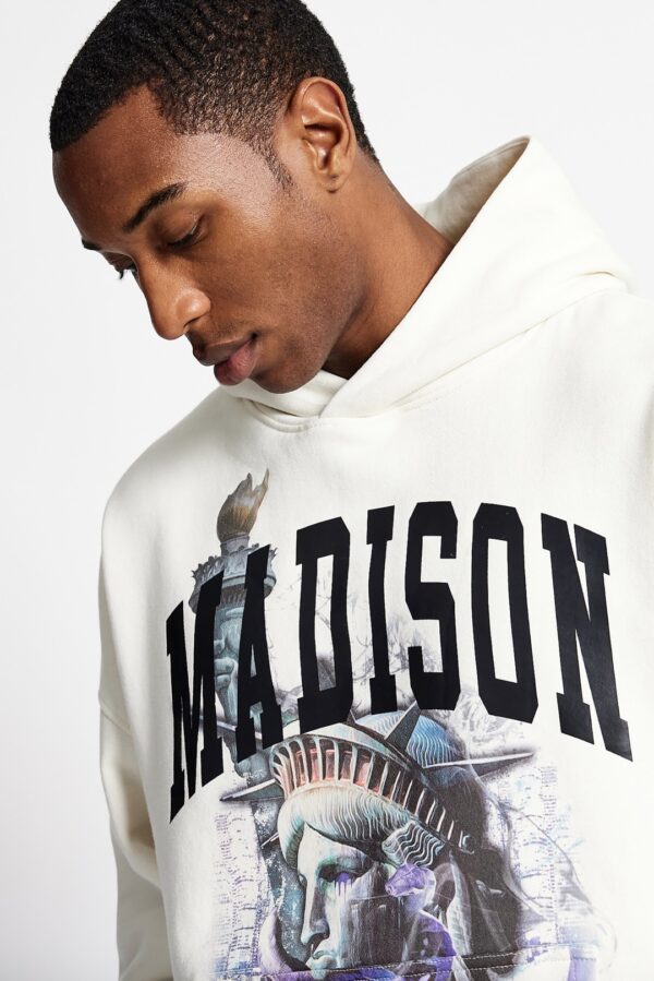MADISON BARCLAYS Sudadera " LIBERTY HOODIE " color crudo