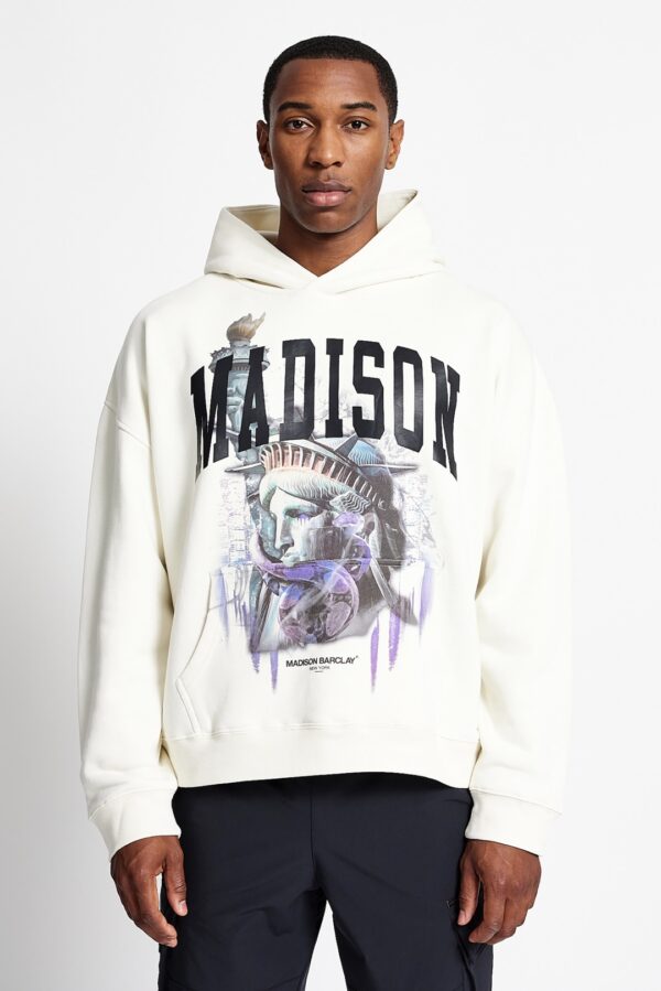MADISON BARCLAYS Sudadera " LIBERTY HOODIE " color crudo