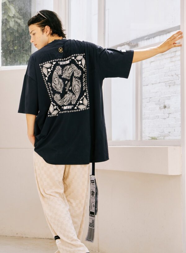 MOD WAVE MOVEMENT Camiseta " BANDANA T-SHIRT " color azul