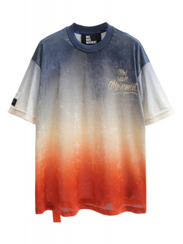 MOD WAVE MOVEMENT Camiseta " DÉGRADÉ T-SHIRT " color naranja