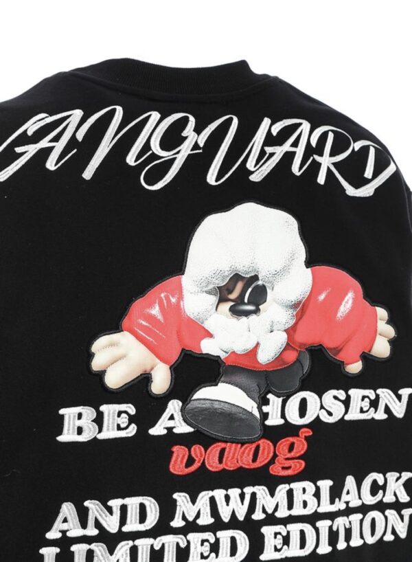 MOD WAVE MOVEMENTSudadera"VANGUARD´S DOG  SWEATSHIRT"color negro