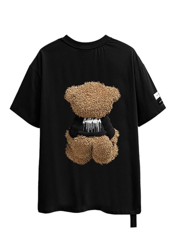 MOD WAVE MOVEMENTCamiseta"MIKE TEDDY T-SHIRT"color negro