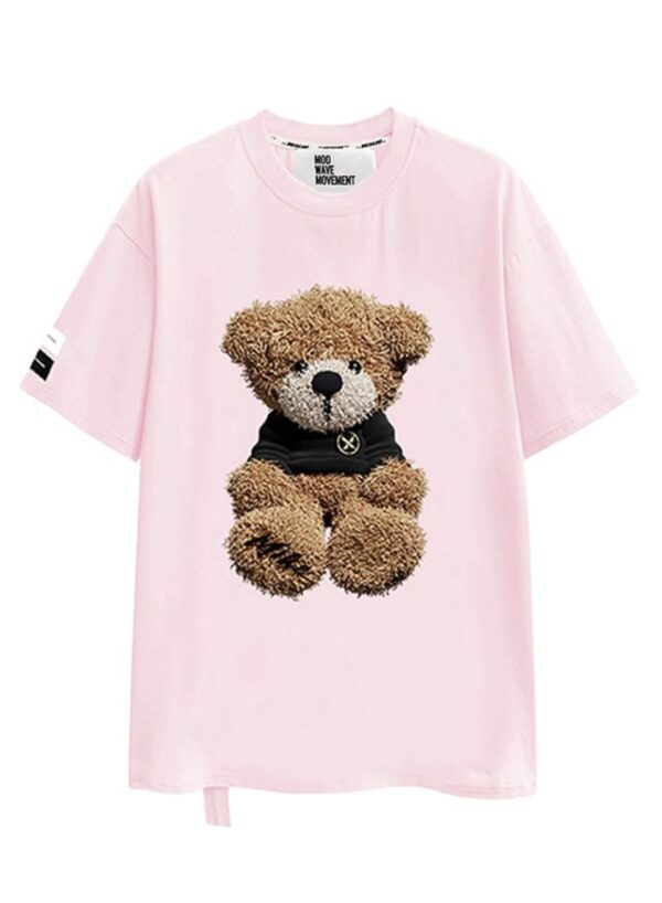 MOD WAVE MOVEMENTCamiseta"MIKE TEDDY T-SHIRT"color rosa