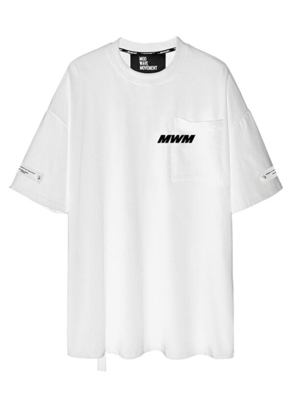 MOD WAVE MOVEMENTCamiseta"MUSIC T-SHIRT"color blanco
