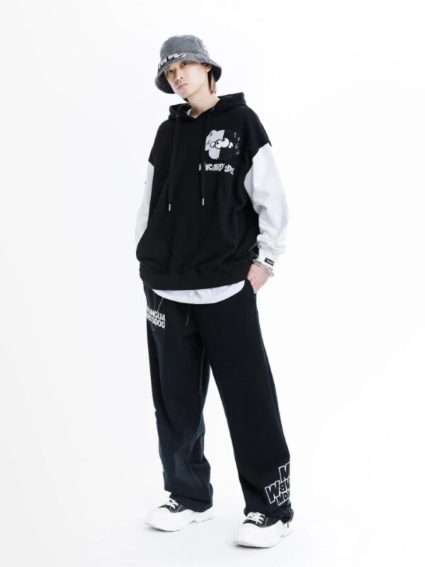 MOD WAVE MOVEMENT Sudadera " VANGUARDS DOG SWEATSHIRT " color negro