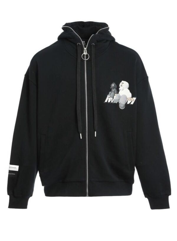 MOD WAVE MOVEMENTChaqueta"VANGUARD´S DOG HOODIE WITH ZIPPER"color negro