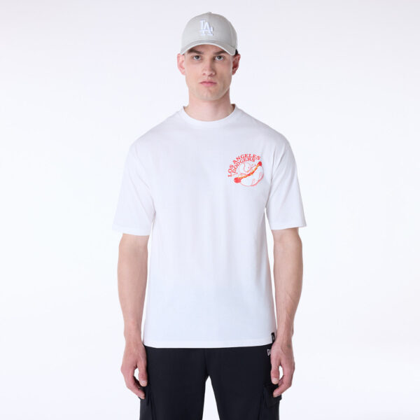 NEW ERACamiseta"MLB FOOD GRPHC OS TEE LOSDOD OFW"color blanco