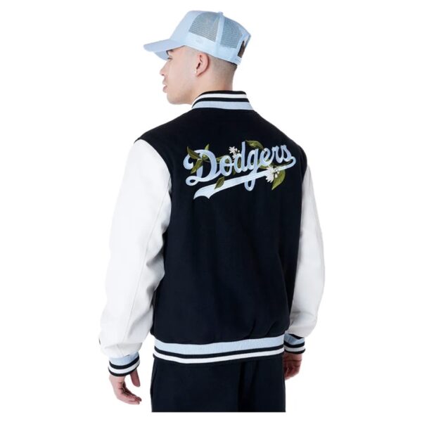 NEW ERAChaqueta"MLB FLORAL VARSITY JCKT LOSDOD BLK"color negro