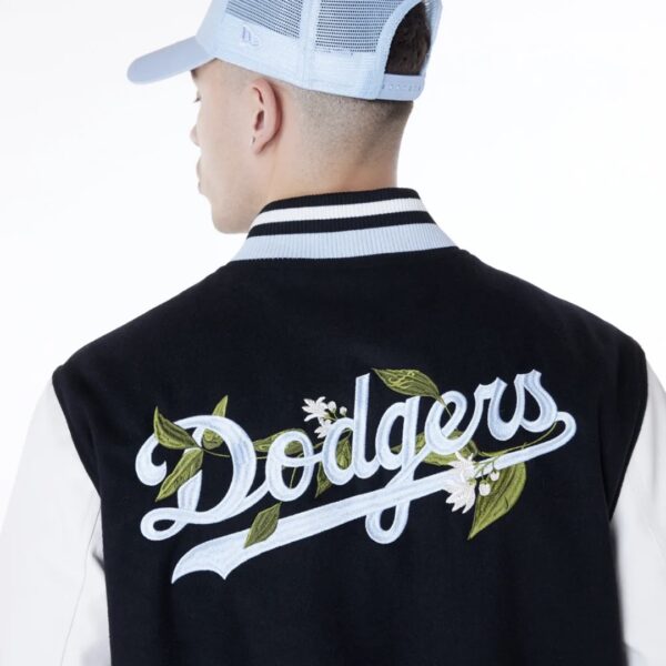 NEW ERAChaqueta"MLB FLORAL VARSITY JCKT LOSDOD BLK"color negro