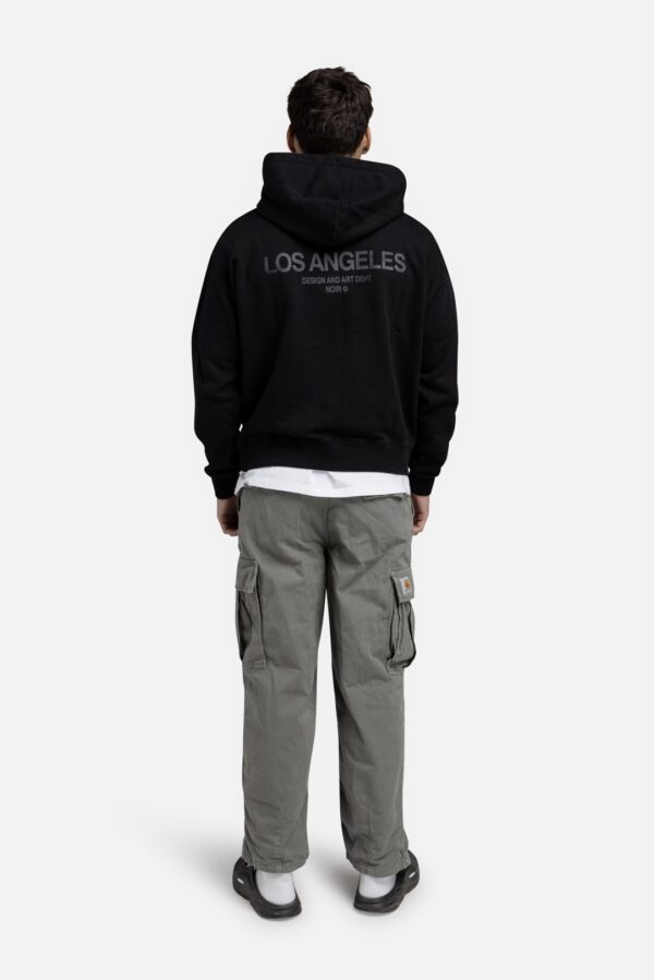 NOIR ESSENCESudadera"Los Angeles Black Hoodie"color negro
