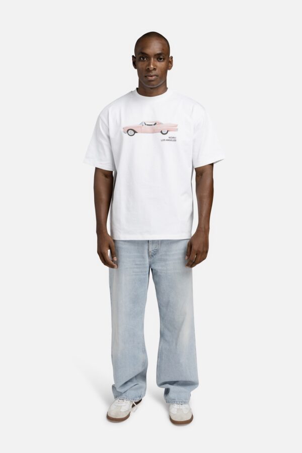 NOIR ESSENCECamiseta"Cadillac"color blanco