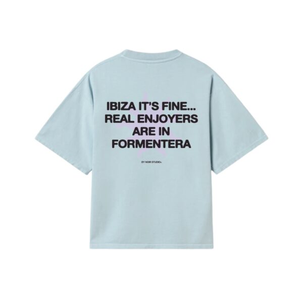 NOIR ESSENCECamiseta"Real Enjoyers Blue T-Shirt"color azul