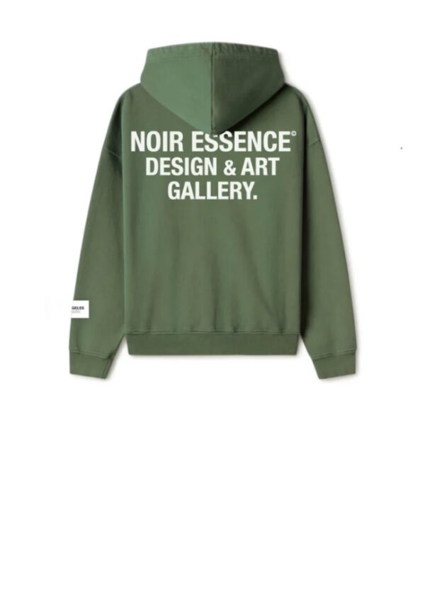 NOIR ESSENCESudadera"Beverly Hills Green Zip Hoodie"color verde