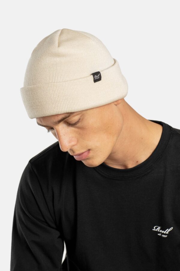 REELL Gorro " Beanie " color blanco roto