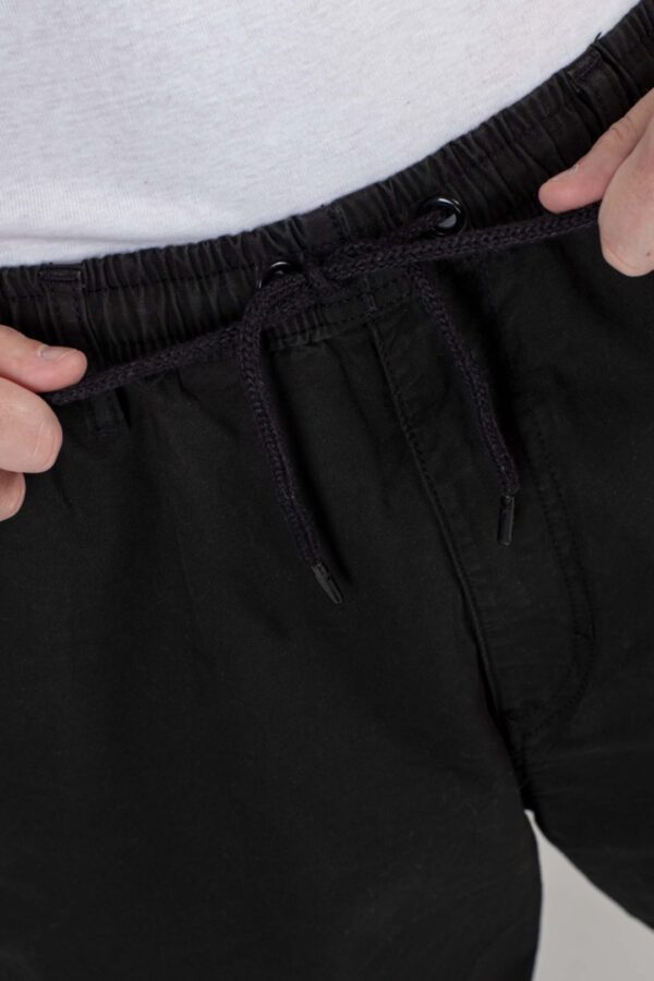 REELL Bermuda " REFLEX HUSTLER SHORT BLACK CANVAS " color negro