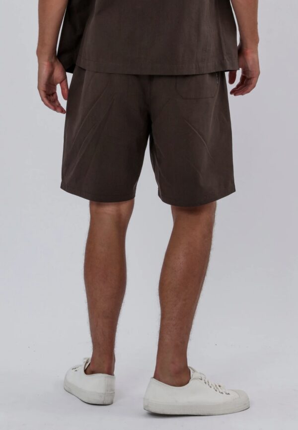 RELIGION Bermuda"PLEATED SHORTS"color marron