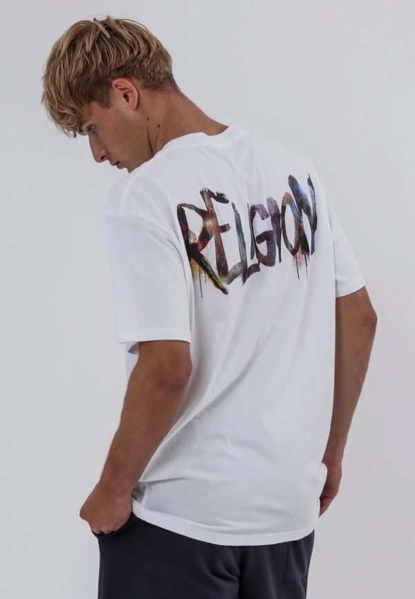 RELIGION Camiseta"REL WATERCOLOUR T-SHIRT"color blanco