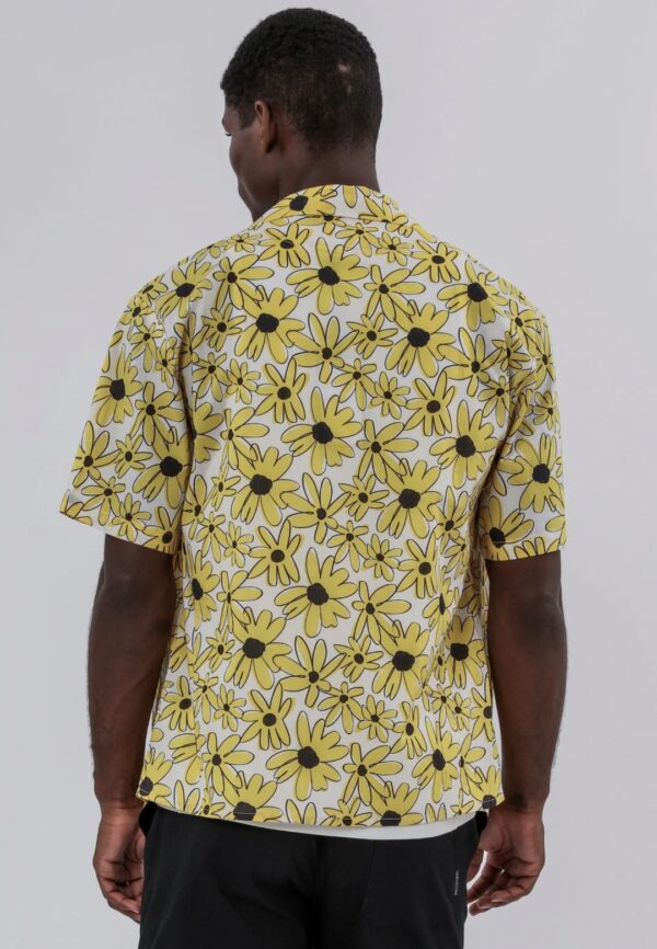 RELIGION Camisa"SUNSHINE SHIRT"color amarillo-blanco