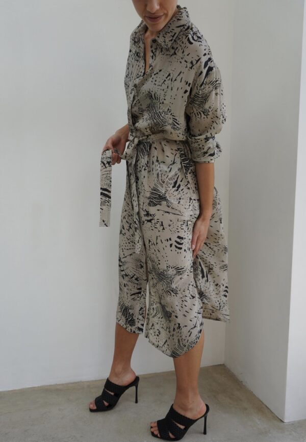 Vestido camisero RELIGION " ROOTS " color tostado