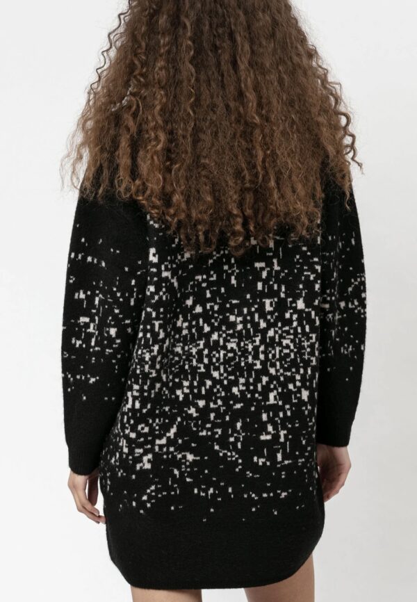 RELIGION  Vestido de Lana " Leo " color negro-blanco