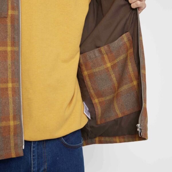 REVOLUTION Sobrecamisa cremallera color marron