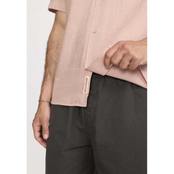 REVOLUTION Camisa "Short-sleeved Cuban Shirt" color malva
