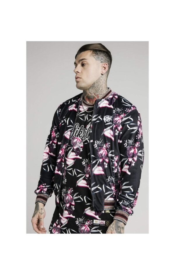 SIKSILK Chaqueta terciopelo " Tropics " color estampado