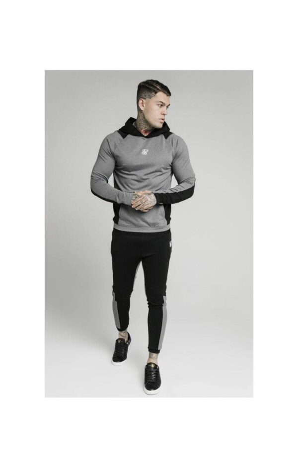 SIKSILK Sudadera " Endurance "  color gris-negro