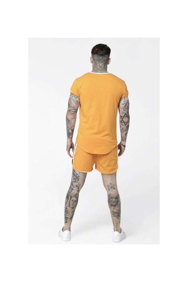 SIKSILK Shorts " Runner Pannel " color amarillo