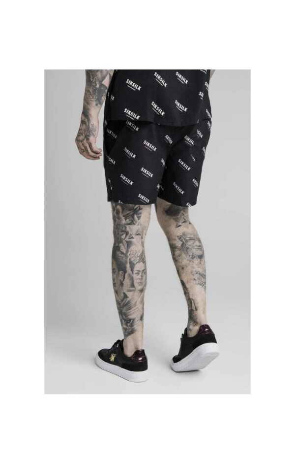 SIKSILK Bañador " Repeat Print " color negro