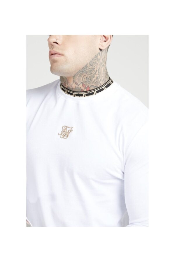 SKSILK Camiseta manga larga " Chain Tape " color blanco