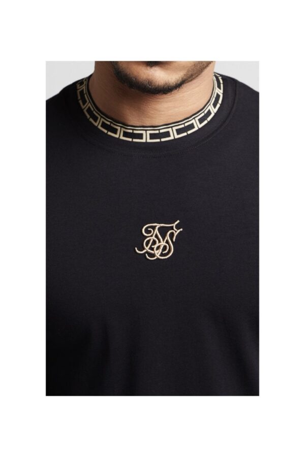 SIKSILK Camiseta manga larga " Chain Tape " color negro