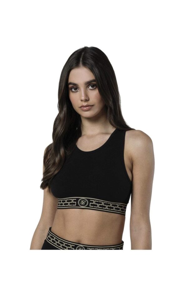 SIKSILK Top "Cartel " color negro