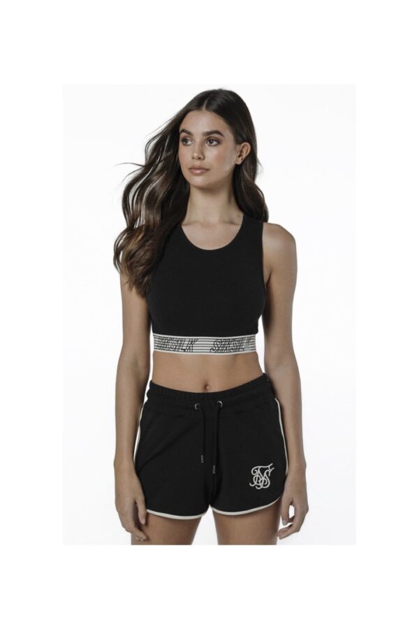 SIKSILK Top " Runner " color negro