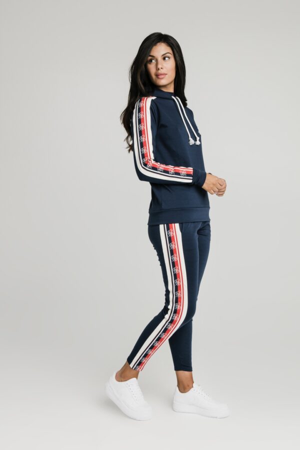 SIKSILK Sudadera con capucha color marino