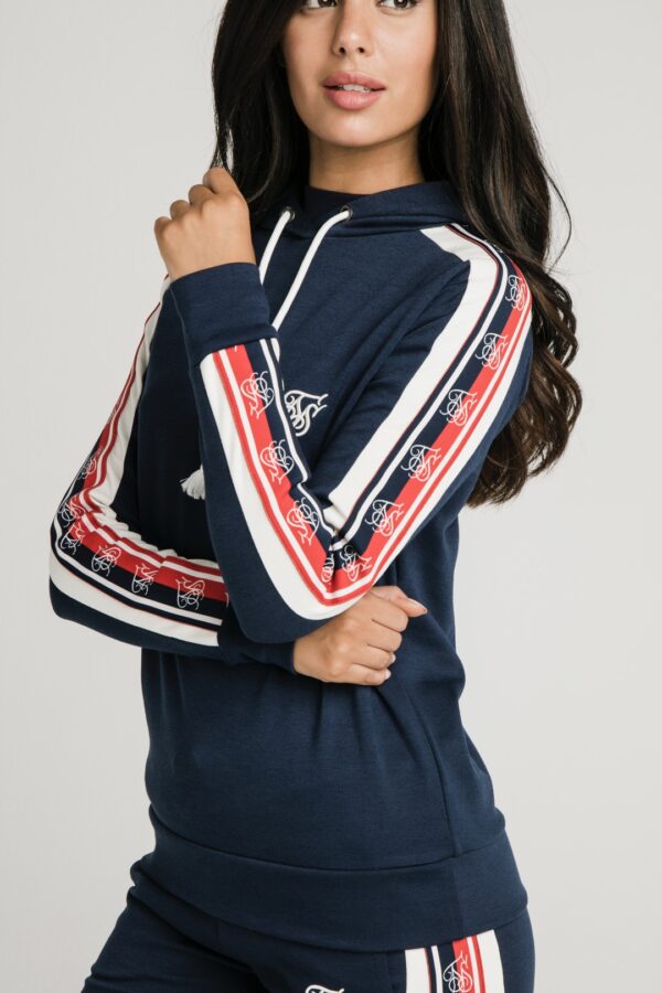 SIKSILK Sudadera con capucha color marino